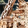Ury 3D Wooden Puzzle Electric Track Device Marble Run Set Counter Current Compass Model Science Ball Maze Assembly Gift For Kids
