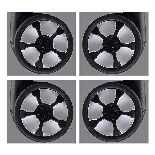 

TABITORA Suitcase Caster Parts, Set of 4 (Silver)