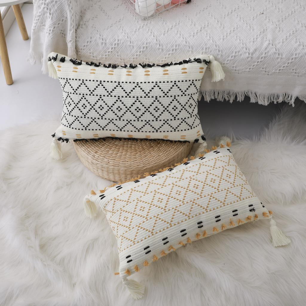 Quality Cotton Pillow Cover Striped Cushion Cover Decor Pillowcase for Sofa Car Home Luxury Throw Pillow Case30X50 45x45 50x50cm