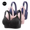 3-Piece Comfortable Lace Sports Bra Set for Women - Plus Size Cross-Back Design