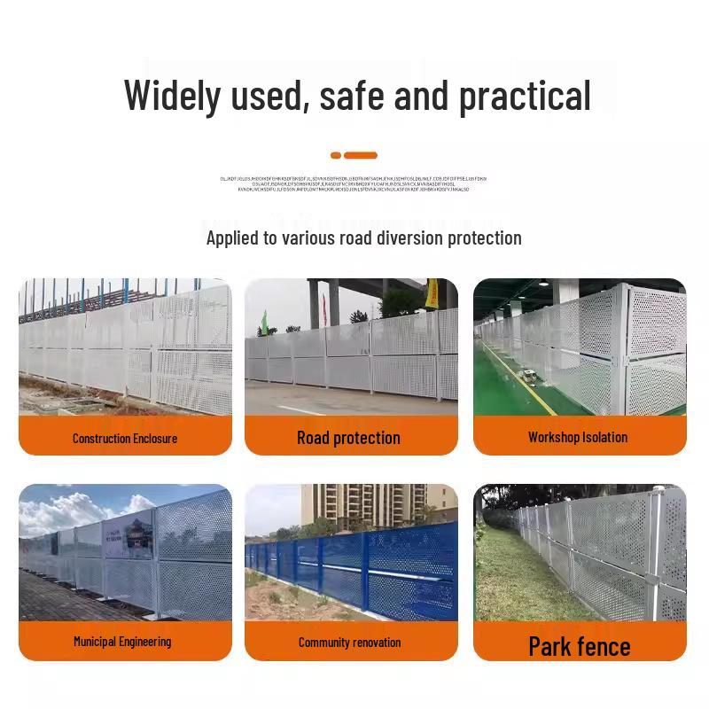 Galvanized Windproof Perforated Hoarding: Safety Barrier for Construction and Municipal Projects