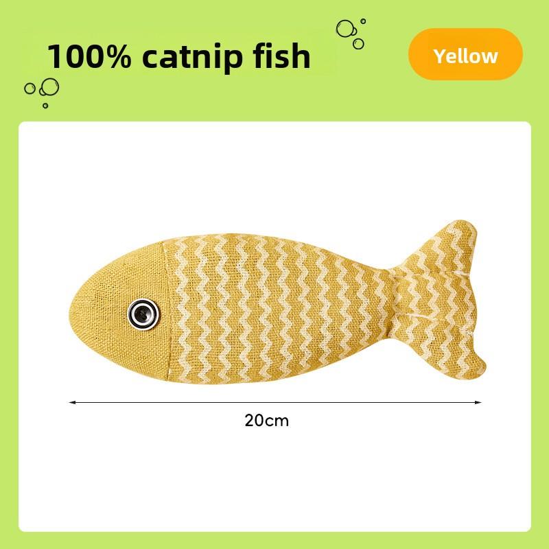 Cat Toys for Self-entertainment and Boredom, Catnip Simulation Fish, Little Cat Teeth Grinding and Cleaning, Cat Toys, Pet Cat Supplies