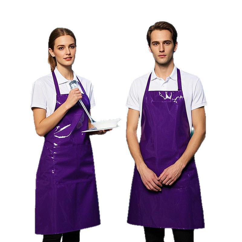 Multi-color Waterproof PVC Apron: Cross-border Neck & Waist Design, Custom LOGO, Dirt-resistant for Kitchen & Aquatic Cleaning