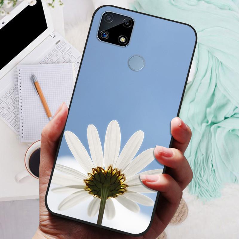 Pro Realme C25s pouzdro Soft TPU silikonový kryt na telefon pro OPPO Realme C25 pouzdro Bumper C25S RMX3195 C 25S nárazuvzdorný kryt Coque
