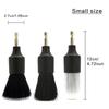 3 Pcs  Car Detail Brush Electric Drill Brush Boar Bristle Brush Car Interior Cleaning Crevice Brush