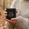 Tazza da Caffè in Metallo Leggero per Campeggio all'Aperto Tazza da Viaggio Termica a Doppia Parete Tazza da Campeggio con Manico Durevole