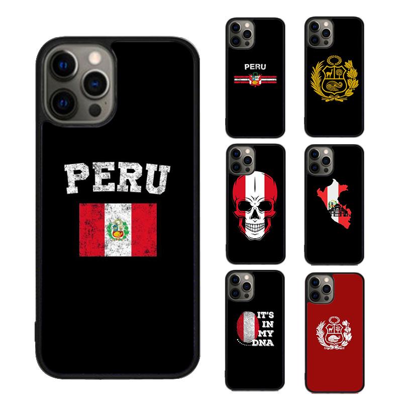 Peru Flag Coat Of Arms Phone Case cover For iPhone 17 Air 15 16 16e 14 13 Pro Max Coque 12 11 Pro Max For Apple PLUS fundas