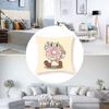 Cartoon D-Donuts Pillow Case  Anti-dustmite Pillowcase Invisible Zipper Silky Short Plush Sofa Cushion Cover