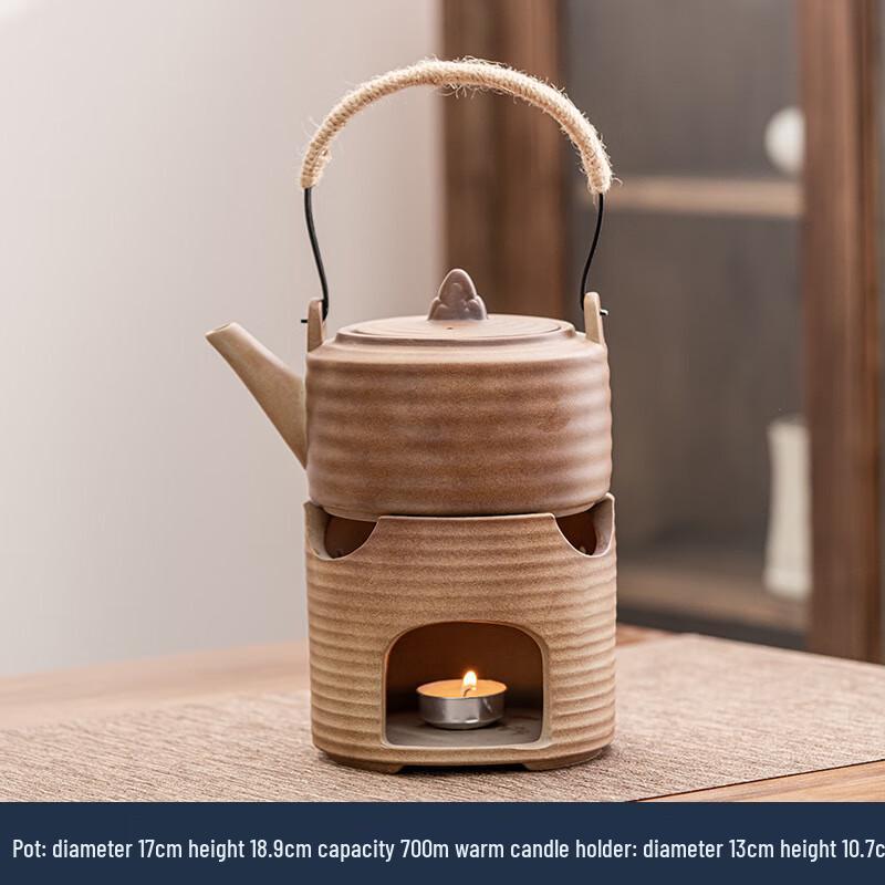 Meijin Vintage Wood-Fired Ceramic Tea Kettle Set