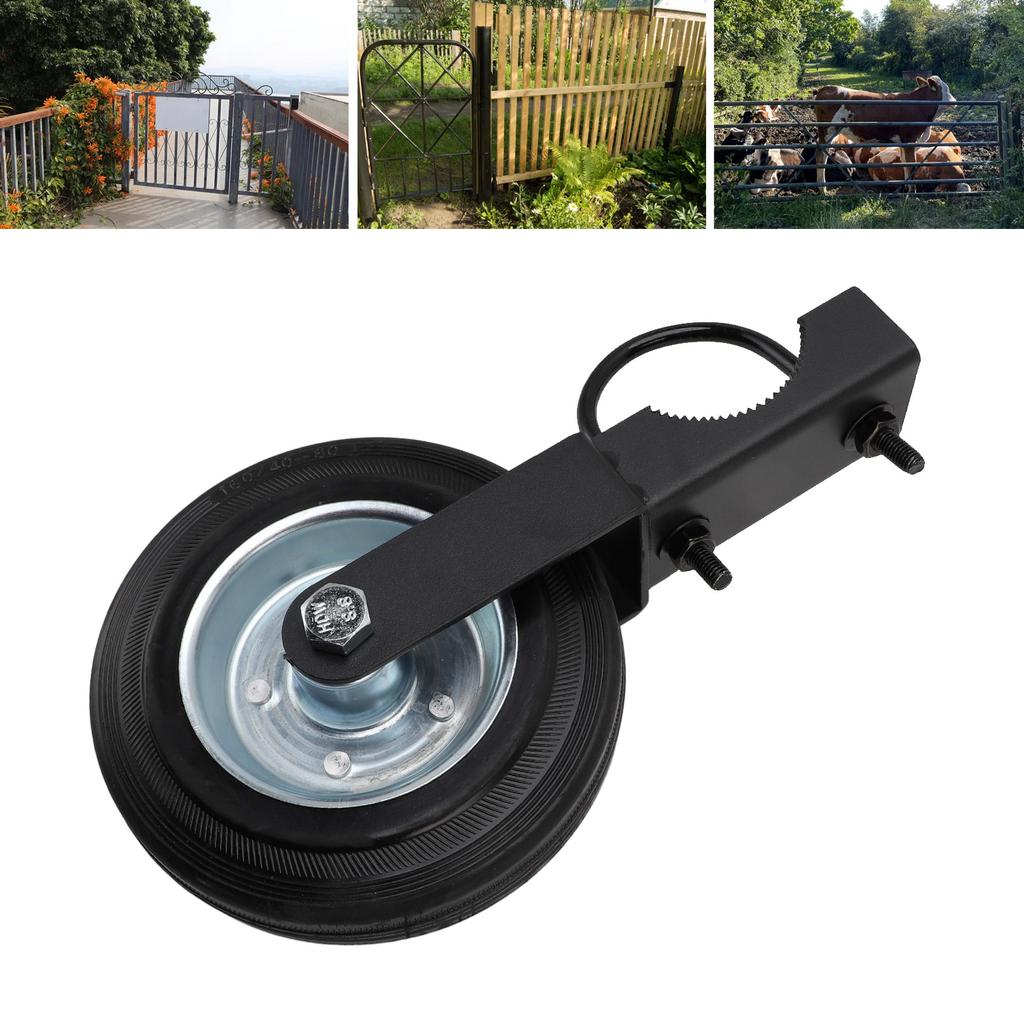 Gate Caster Heavy Duty Farm Gate Wheel Easy Installation 500lb Capacity Fence Wheel For Outdoor
