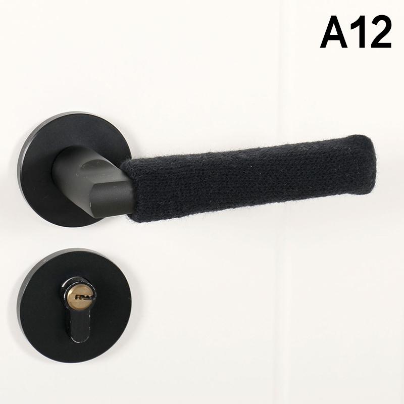 Room Door Handle Cover Warmer Door Handle Protector Anti-Slip Wear-Resistant Silent Thickened Chair Leg Socks Knit Door Decor