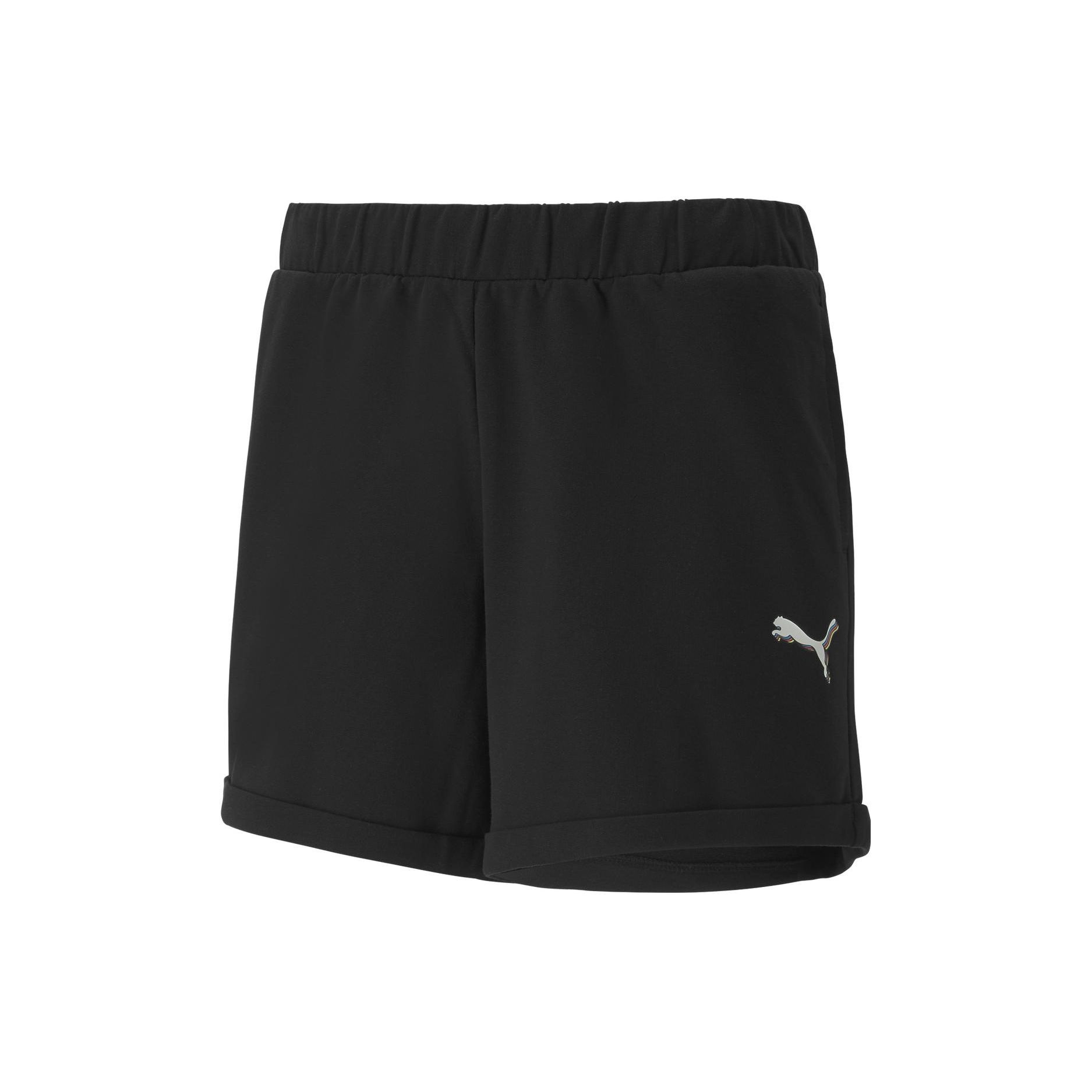 

Puma Logo Print Sports Casual Shorts Women shorts Black 585052-01 L