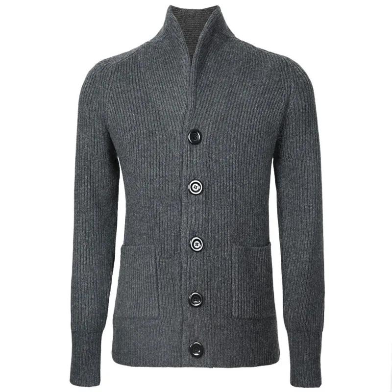 

Men s Sweater Jackets Thick Coat Knit Knitted Sweater Overcoat for Male Raglan Sleeve Jacket XXXL чорний