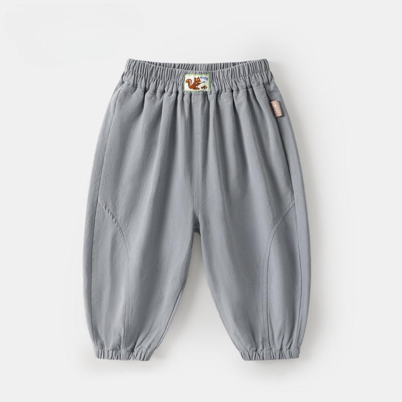 

Весна и осень Новые свободные универсальные повседневные брюки для мальчиков 120cm светло-серый