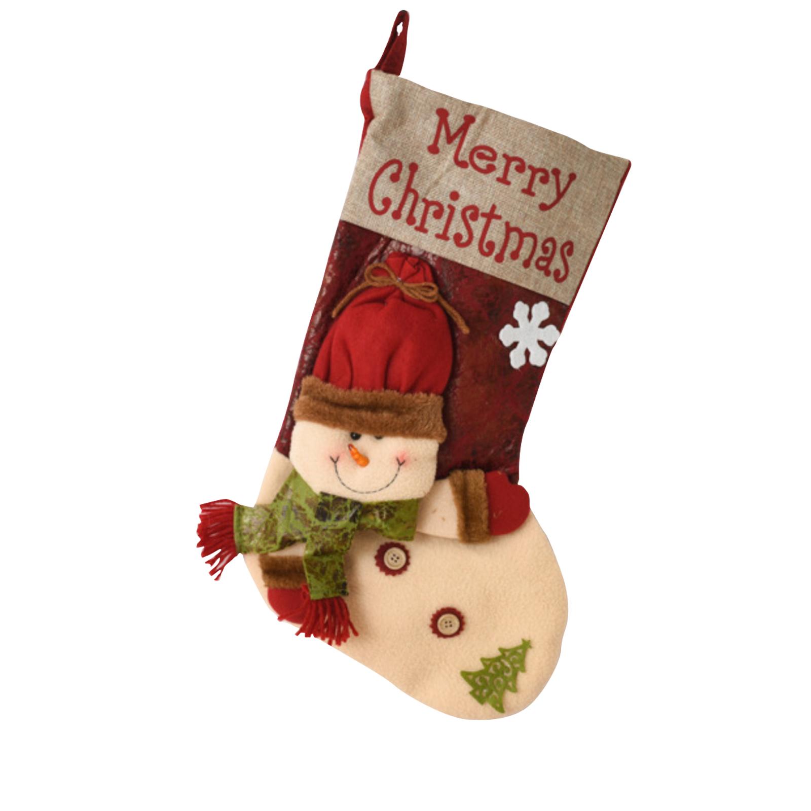 Merry Christmas Christmas Decorations, Large Christmas Socks, Gift Bags,Candy Bags, Christmas Tree Ornaments, Christmas Bags One Size