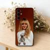 S-Sabrina C-Carpenter  Phone Case For Samsung S25,S24,S21,S22,S23,S30,Ultra,S20,Plus,Fe,Lite,Note,10,Black Cover