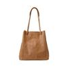 Luxury 2026 New Women's Commuter Soft Leather Bucket Bag - Genuine Leather Spacious Tote & Timeless Shoulder Hobo Bag