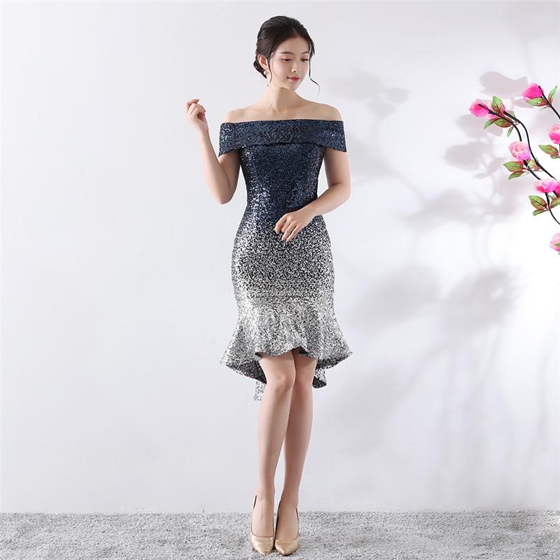 slimming evening gown