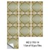 10 Pezzi Adesivi Piastrelle Mandala Boho - Decalcomanie Murali in PVC Lucido Cristallo - Murale Autoadesivo Impermeabile per Pavimento Cucina Bagno Decorazione Casa