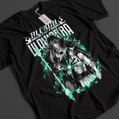Bleach Anime Shirt Ulquiorra Tshirt Ichigo Bankai T-Shirt Aizen Zaraki Unisex