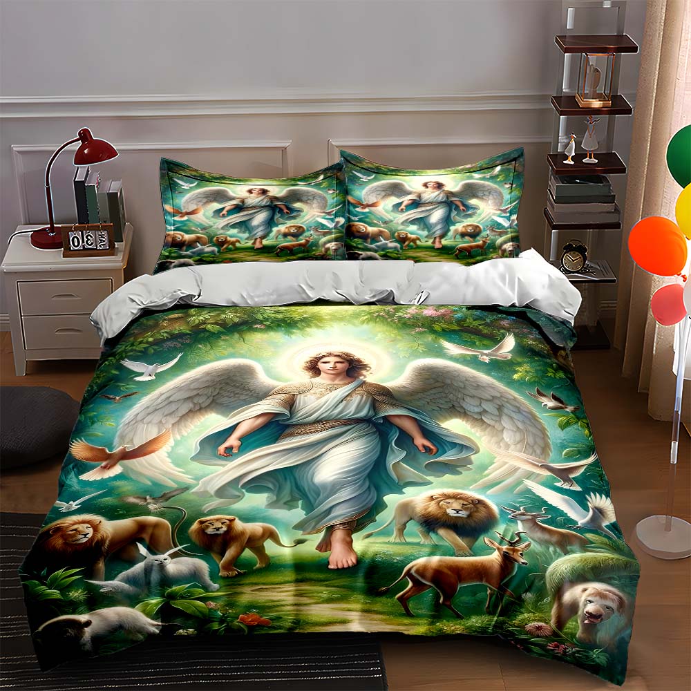 

Angelic nature scene. Bedding Duvet cover sets Duvet covers Pillowcases gifts (1 * Duvet Cover 2 * Pillowcases, without duvet insert) 135x200cm