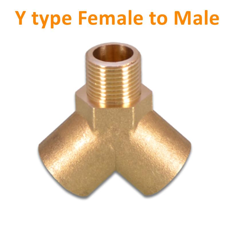 Pneumatische Sanitär Messing Rohr Fitting Männlichen/Weiblichen Gewinde 1/8 "1/4" 3/8 "1/2" 3/4 "1" BSP kupfer Armaturen Wasser Öl Gas Adapter