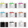 4-Port USB Mobile Charger (US/EU Standard), 3A Tablet Travel Charging Head