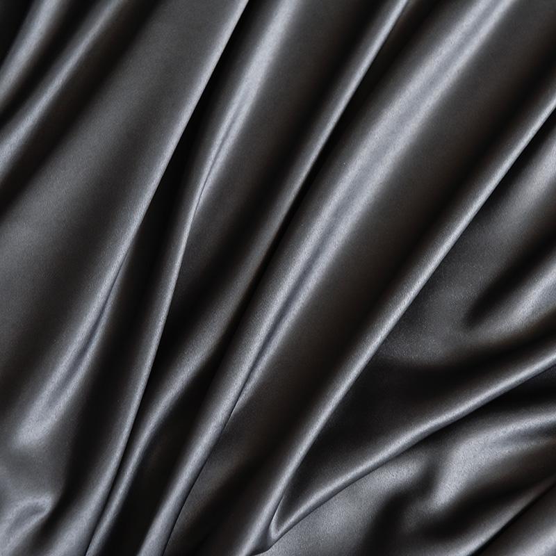High-end Satin Fitted Sheet with Elastic Band Solid Color Silky Bed Sheet Smooth Non-Slip Mattress Cover Bedspreads Bed Linen