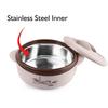 Insulated Stainless Steel Casserole Set For Hot Food Storage | Ideal For Roti Rice Chapati | Modern Brown Design With Easy Grip Handle