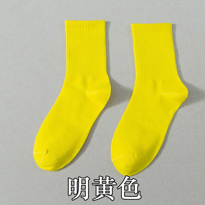 Socks Season Cotton Socks Breathable Medium Tube Socks Street Tide Socks Candy Color High Top Socks