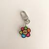 Rainbow Flower Keyring