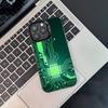 Science Circuit Board Phone Case For iPhone 17,16,15,14,13,12,11,Pro,Max,Plus,Black Matte Shockproof Cover