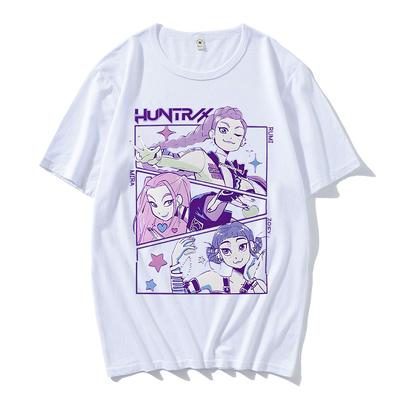 KPop Demon Hunters T-shirt Summer Short Sleeve Male Tshirts O-neck Cotton Fashion Movie T Shirt Casual Unisex Streetwear