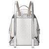Michael Kors MK Sheila Metallische Accessoires Mode Einfach Beschichtetes Canvas Rucksack Mittel Damenrucksack Silber 35F4G6HB6M-SILBER