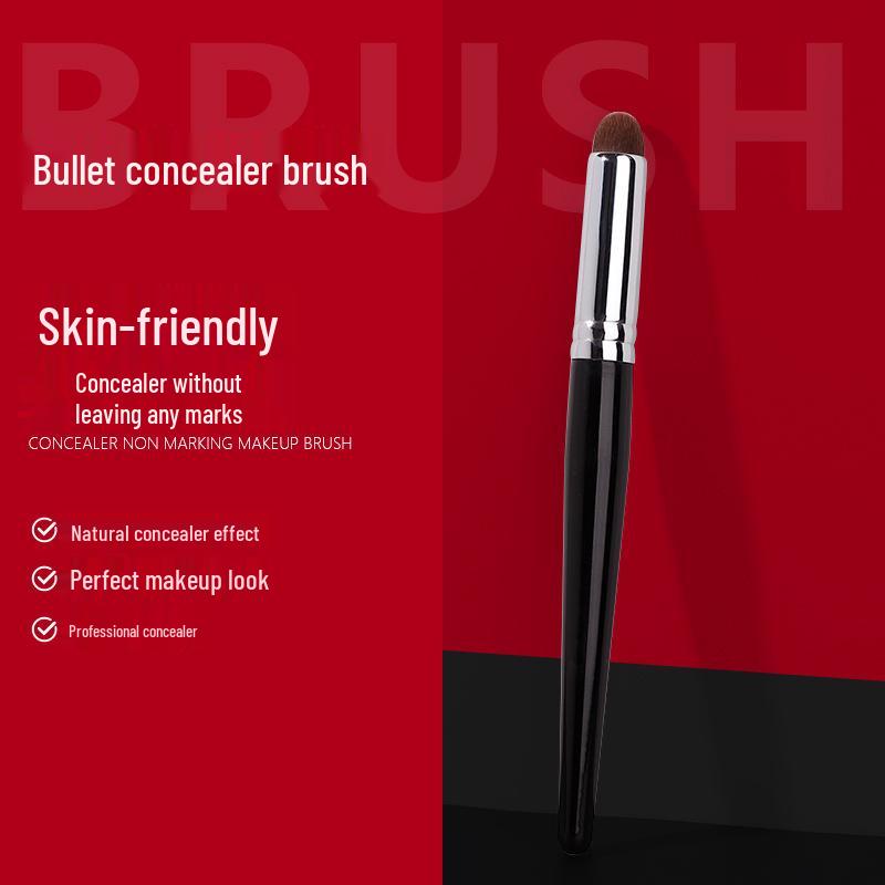 Super Precise Concealer Brush: Bullet Tip for Acne Scars & Dark Circles, Round Head for Lipstick & Makeup