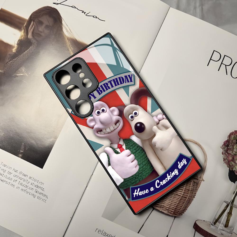 W-WallaceS niedliche G-Gromit Handyhülle Für Samsung Galaxy S25 S24 S23 S22 S20 S21 Note20 Ultra Plus Fe Farbige Silberne Hülle