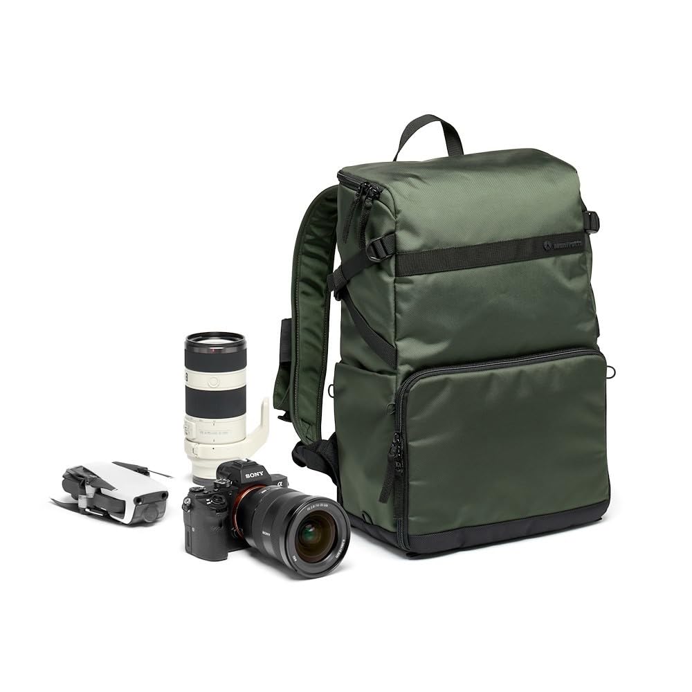 

Рюкзак для камеры Street Slim Backpack 12L Темно-зеленый Может вмещать 14-дюймовый ноутбук MB [Manfrotto] MS2-BP темно-зеленого