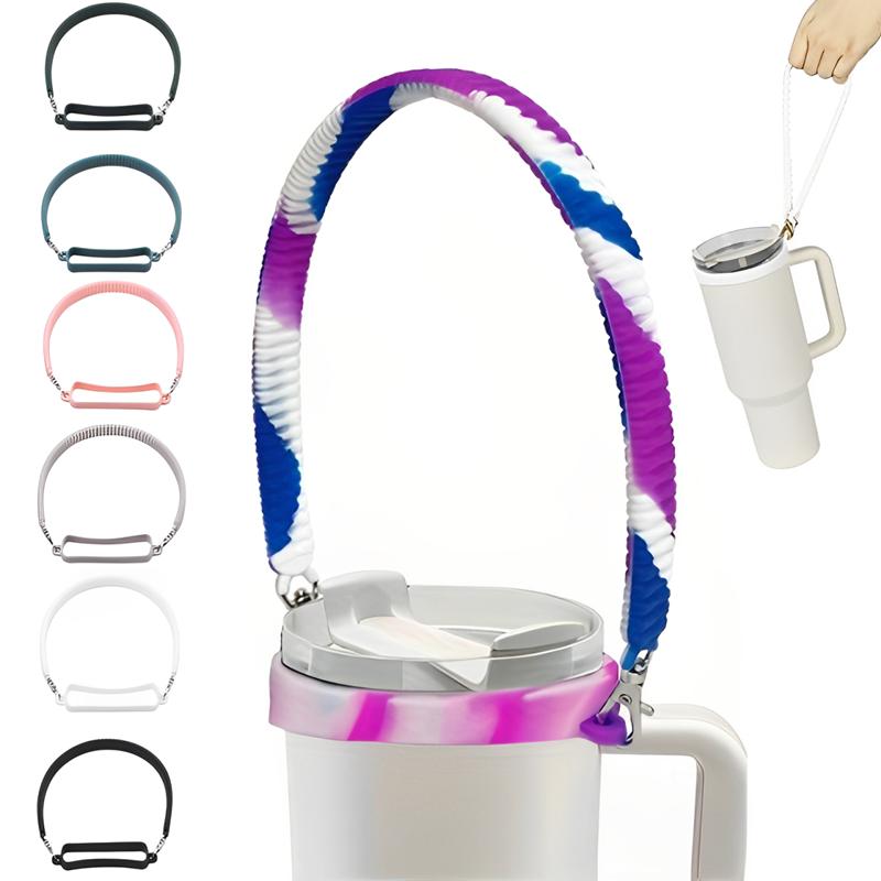 Water Bottle Handle Water Bottle Sling Carrier Holder Strap Soft Durable Silicone for Most 8-40oz Bottles for Cup Accessories