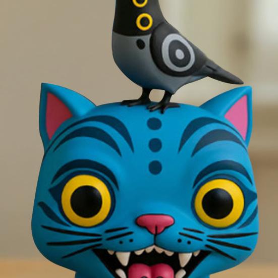 Cartoon Tiger Figure Kpop Animated Movie Inspired Animal Figurine Statue Model Home Office Bookshelf Desktop Decoration Ornament