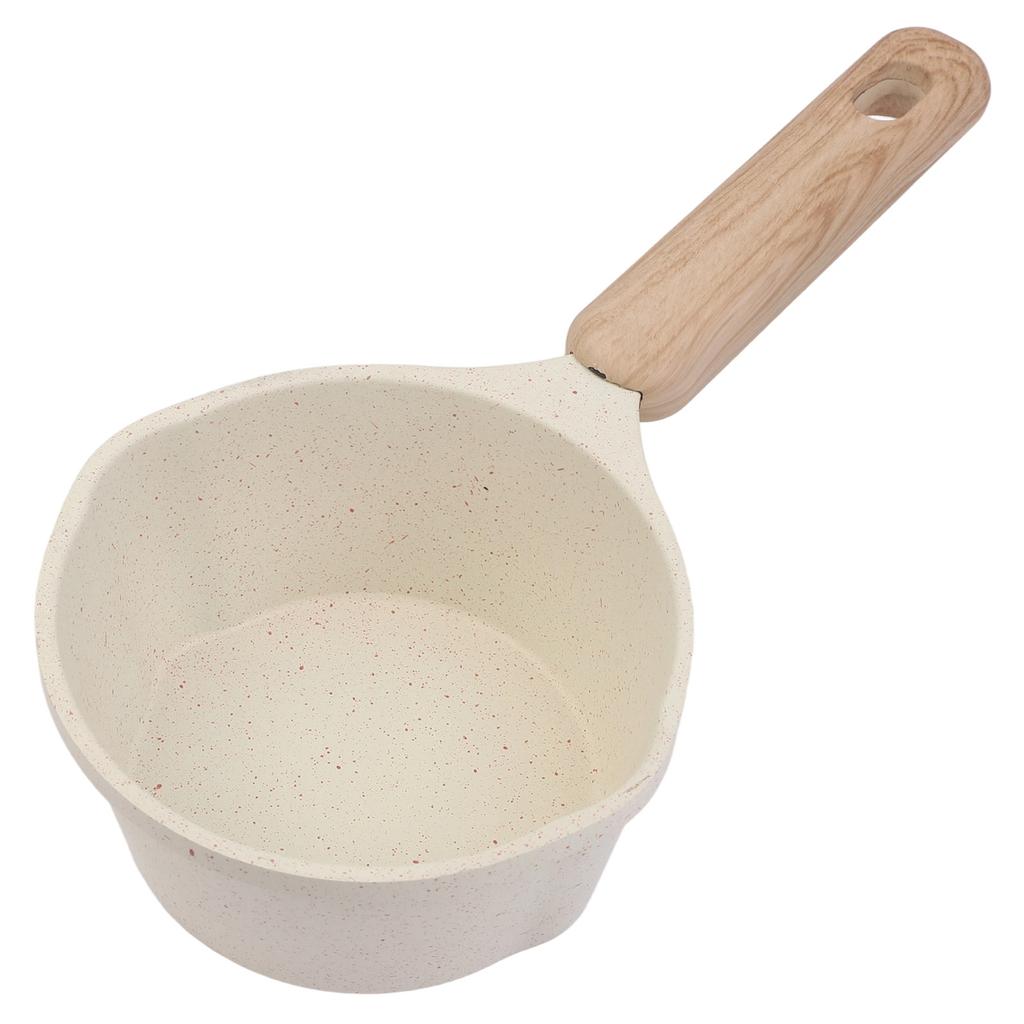 Utmärkt för köksanvändning Gjutaluminium Hot Pot Design med handtag av bokträ Gjutaluminiumkastrull Non-stick kokkärl