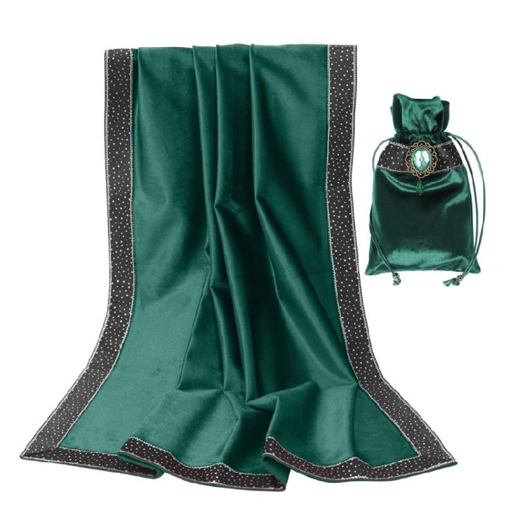 Thick Flannel Astrologys Tablecloth with Drawstring Bag Tarots Divinations Tablecloth Altars Cloth Divinations Accessory