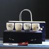 MULTIPOTENT Chinese White Mutton Fat Jade Kung Fu Tea Master Cup Gift Set