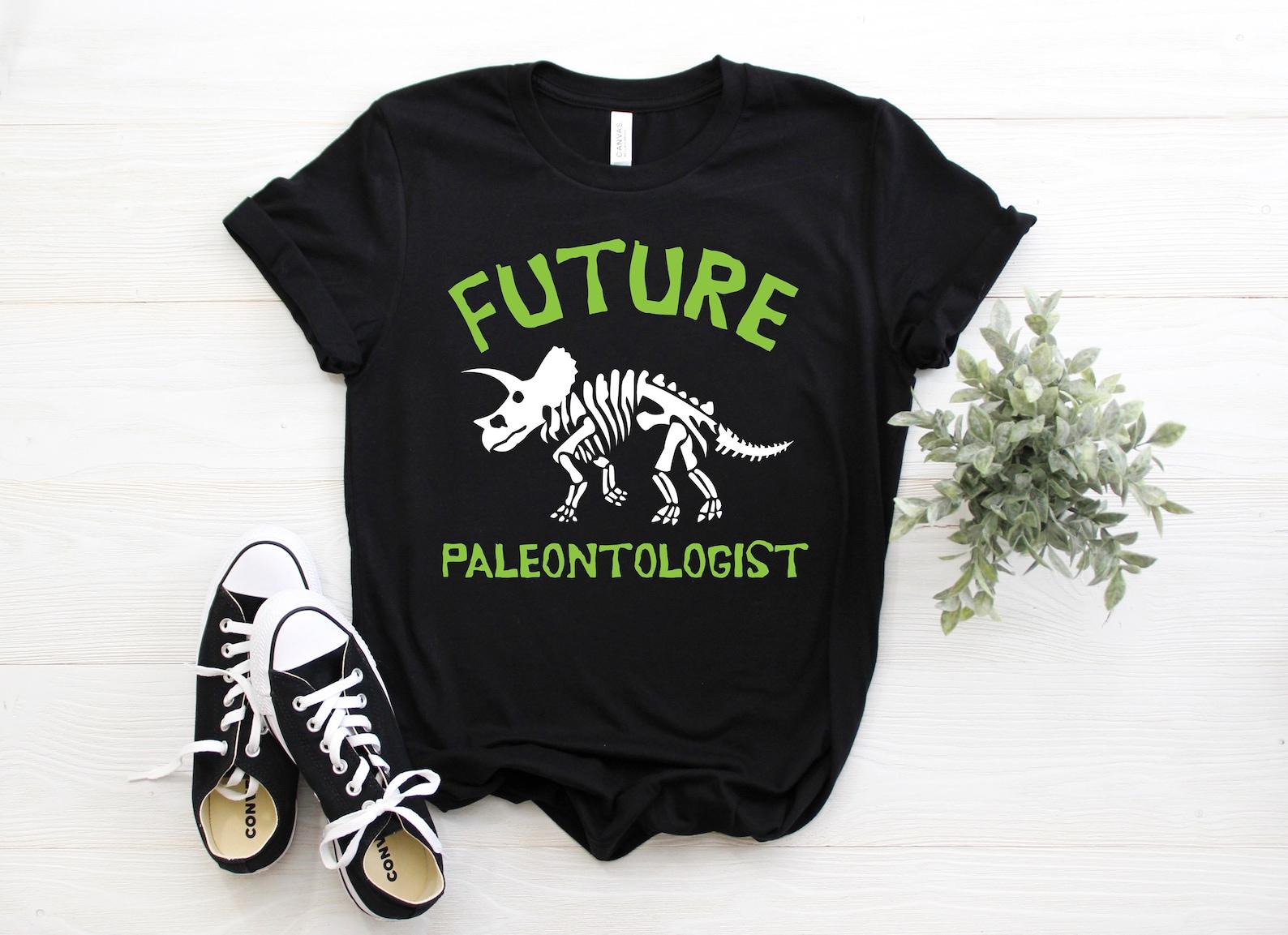 Future Paleontologist Paleontology Dino Dinosaurs Lover Gifts T-Shirt, Skeleton T-Rex, Skull Prehistoric Tees, Visit Trip Museum Shirts, 130