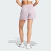New Adidas Pacer Essentials Knit High Rise Shorts Sports Shorts Women's Pink IR6235