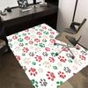 1pc Paw Prints Christmas Themed Rug for Home Decor, Non-slip Office Carpet, Chair mat, Outdoor Mat, Christmas and Halloween gifts-0731147