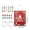 Calendário de Contagem Regressiva Com Pulseira Brinquedo Ornamento Decoração Berloque Contagem Regressiva Para o Natal Calendário Para Crianças Bebê Adolescente Adulto Menino Menina