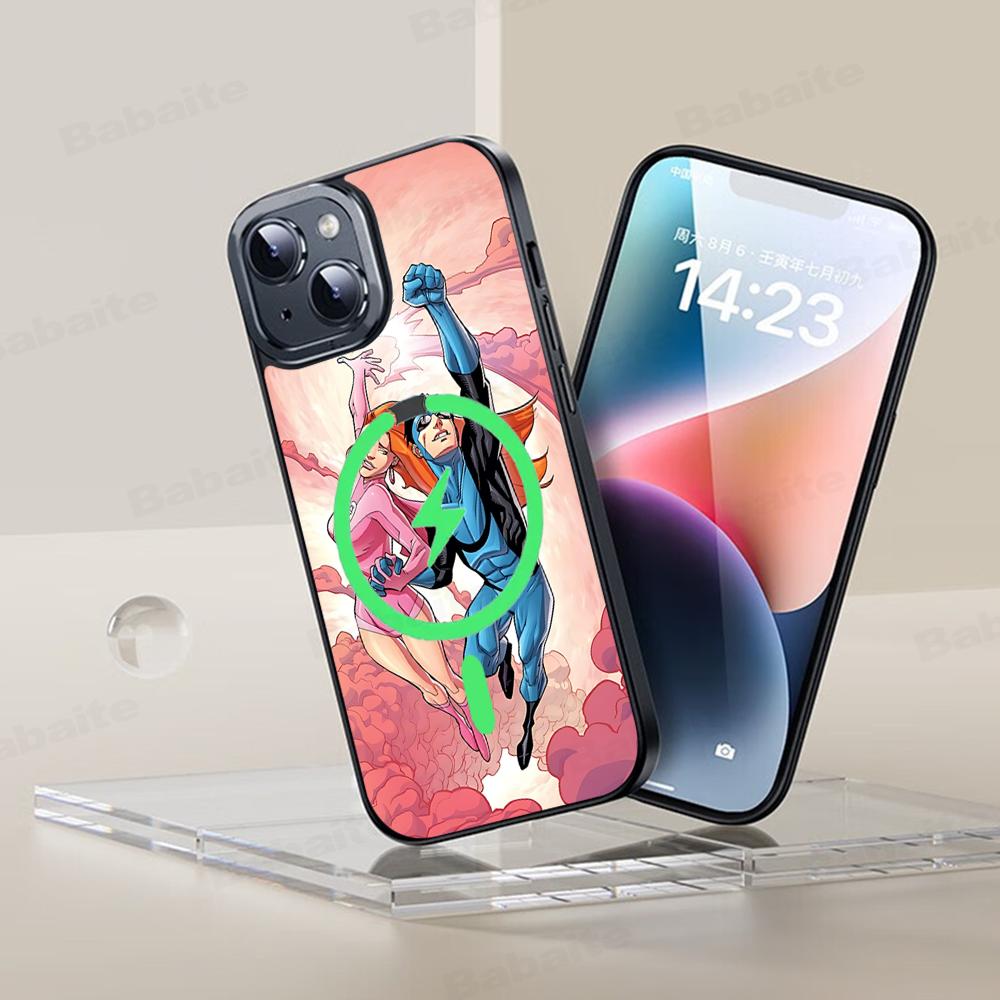 Beliebter Animations-Superheld I-Invincible Cartoon-Handyhülle Magnetische Hülle Für IPhone 16 14 13 12 11 15 Pro Max Plus