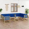 Day and Night - Day and Night 10-piece Garden Furniture Set with Impregnated Wood Cushions