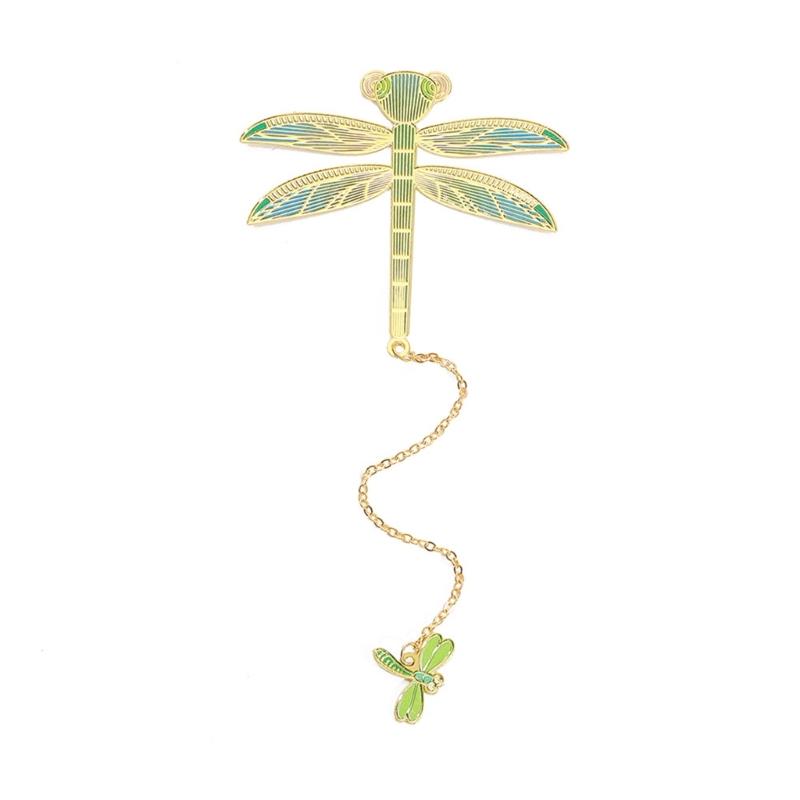 5 Pcs Chinese Style Bookmarks Page Markers Reading Bookmarkers Leaf Shape Bookmarks Metal Bookmarks with Tassels