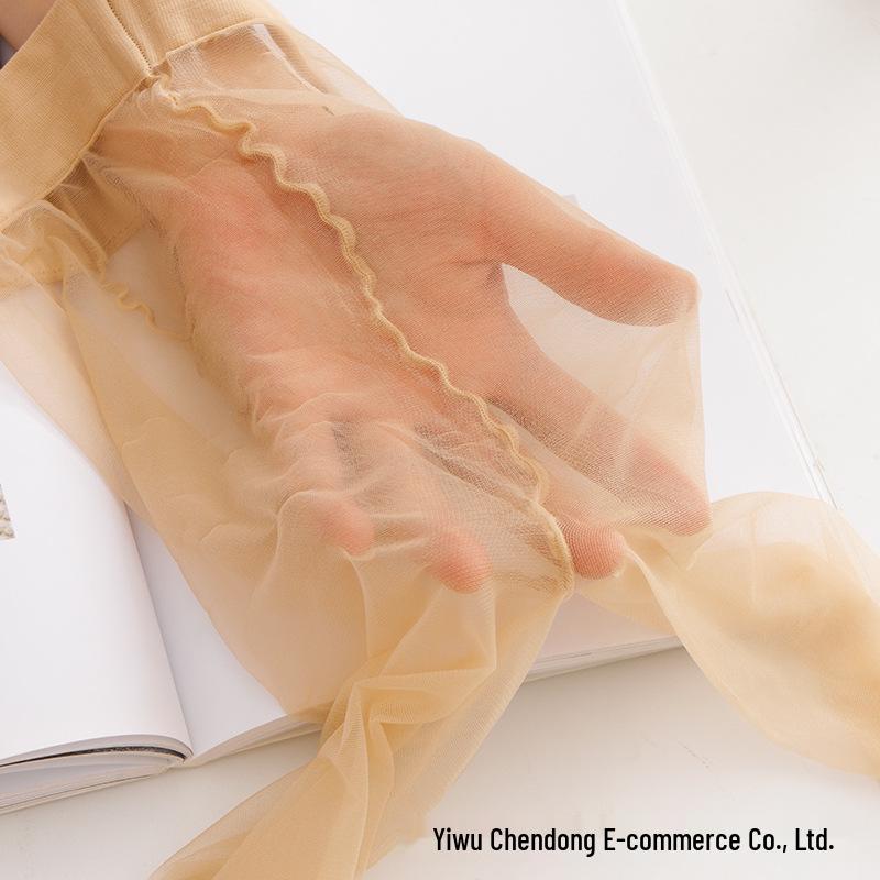 Ultra-Thin Seamless Pantyhose - Anti-Snag, Core-Spun Yarn, First-Tier, Skin-Beautifying, Fully Transparent & Invisible Summer Wear
